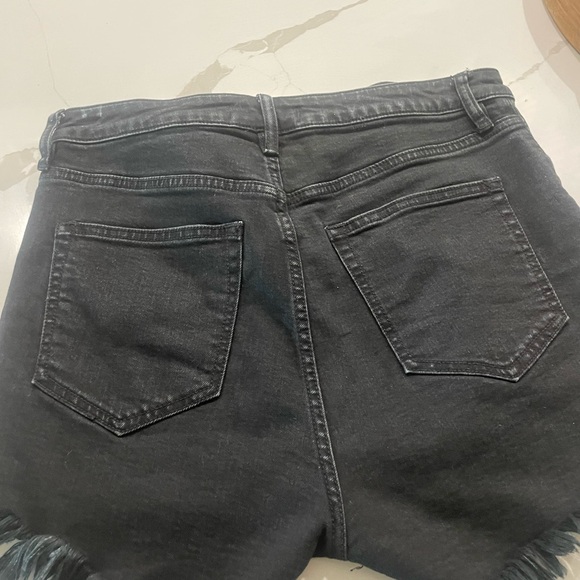 We the Free CRVY-Revolve Style High Rise Denim Shorts - Picture 3 of 10